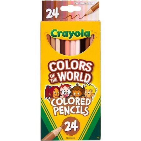 Crayola Pencils, Colors of the World, 24 Shades, AST CYO684607